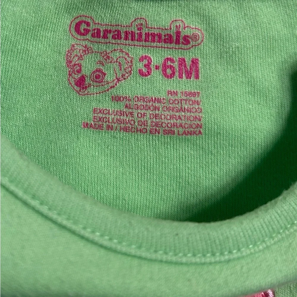 Garanimals Green and Pink Bodysuit‎ with Octopus Design